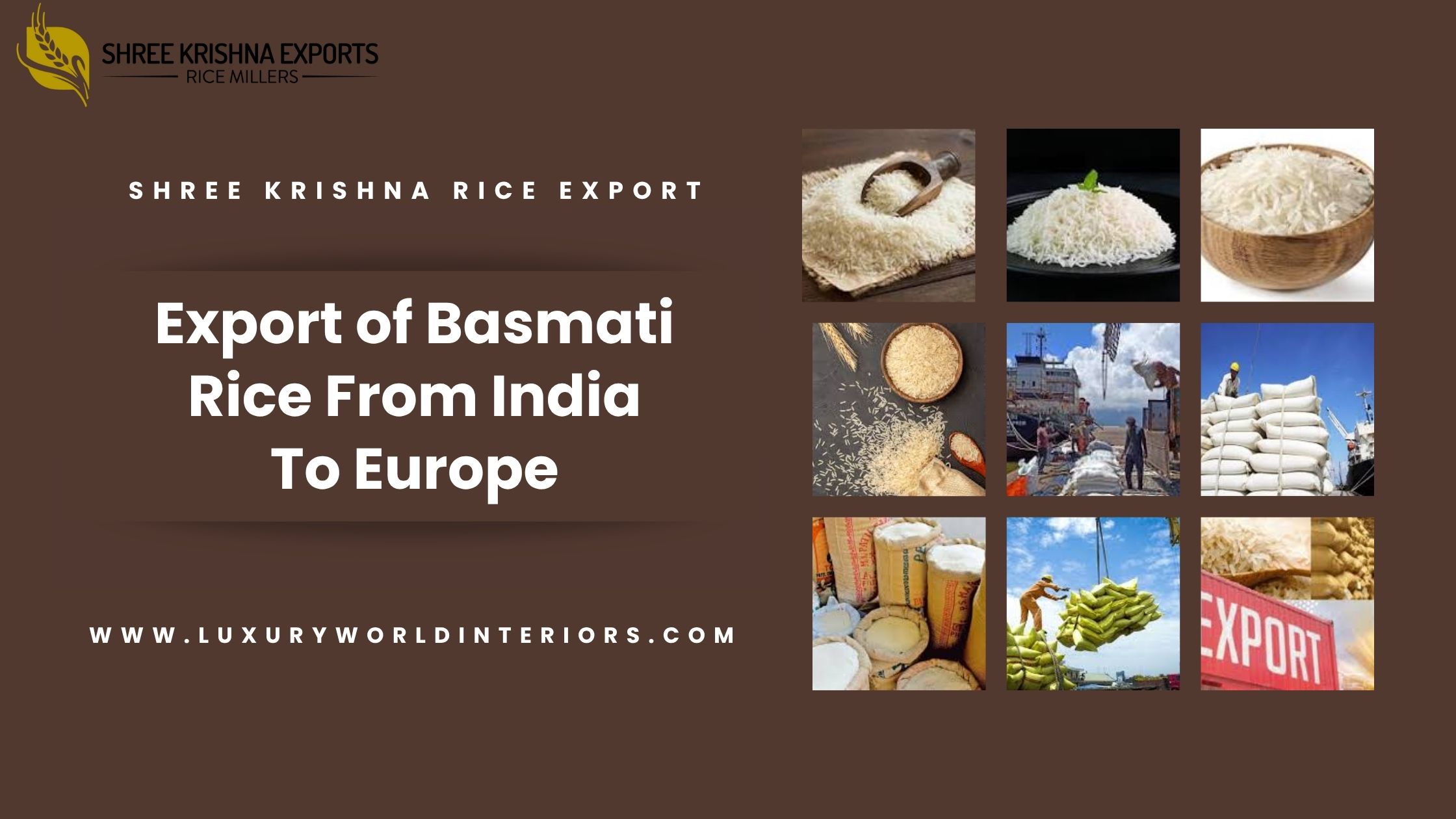 Export of Basmati Rice From India To Europe