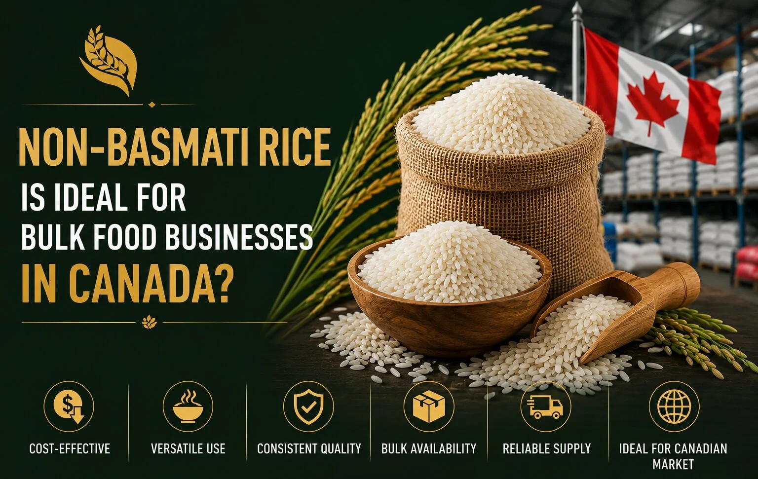 Why Non-Basmati Rice is Ideal for Bulk Food Businesses in Canada?
