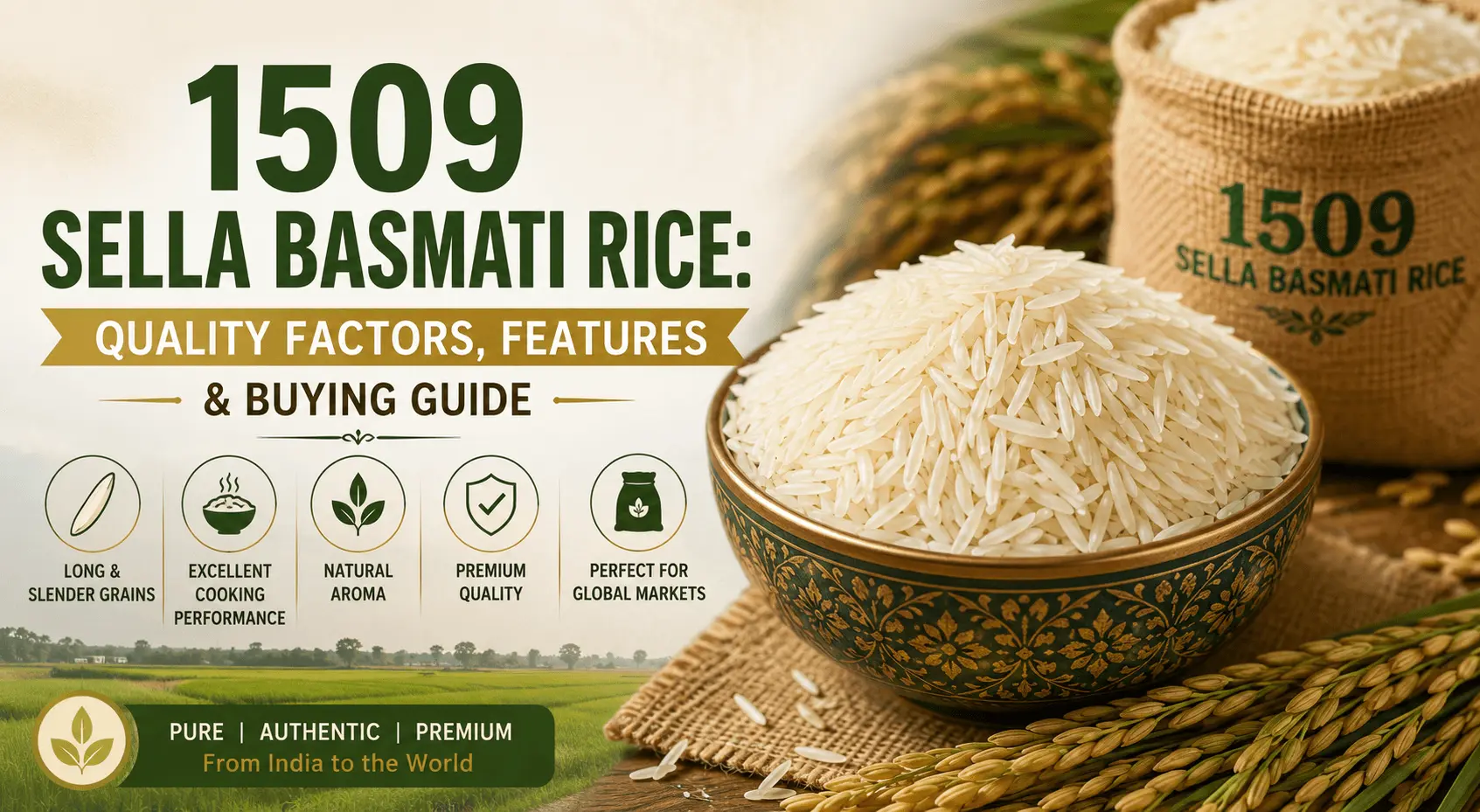 1509 Sella Basmati Rice: Quality Factors, Features & Buying Guide